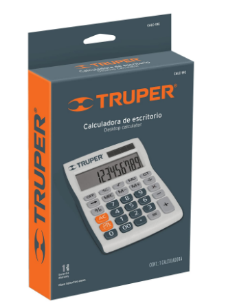 CALCULADORA 19CM DE ESCRITORIO 60482 *