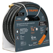 Cargar imagen en el visor de la galería, MANGUERA DE HULE PARA COMPRESOR, 10M X 1/4&#39;&#39;, TRUPER 17080 *
