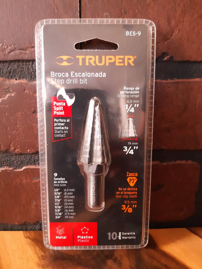 BROCA ESCALONADA, 9 ESCALONES COD 12123 P
