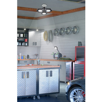 LUMINARIO DE LED 65 W, ALUMINIO CON 3 PANELES ABATIBLES 46587 N