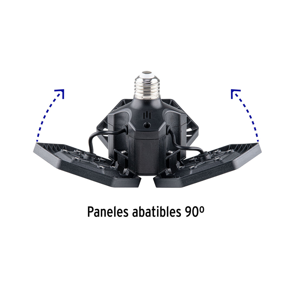 LUMINARIO DE LED 65 W, ALUMINIO CON 3 PANELES ABATIBLES 46587 N