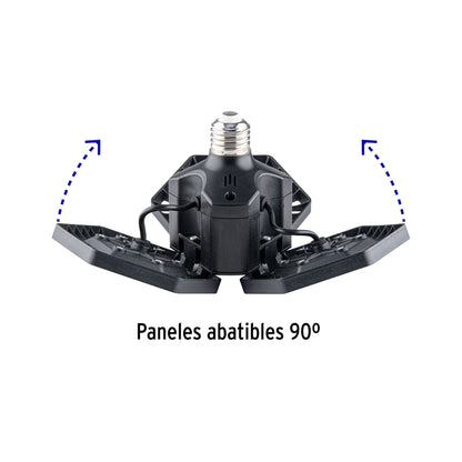 LUMINARIO DE LED 65 W, ALUMINIO CON 3 PANELES ABATIBLES 46587 N