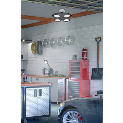 LUMINARIO DE LED 100 W, ALUMINIO CON 4 PANELES ABATIBLES 46588 N
