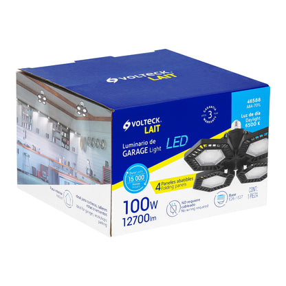 LUMINARIO DE LED 100 W, ALUMINIO CON 4 PANELES ABATIBLES 46588 N