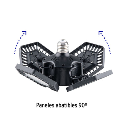 LUMINARIO DE LED 100 W, ALUMINIO CON 4 PANELES ABATIBLES 46588 N