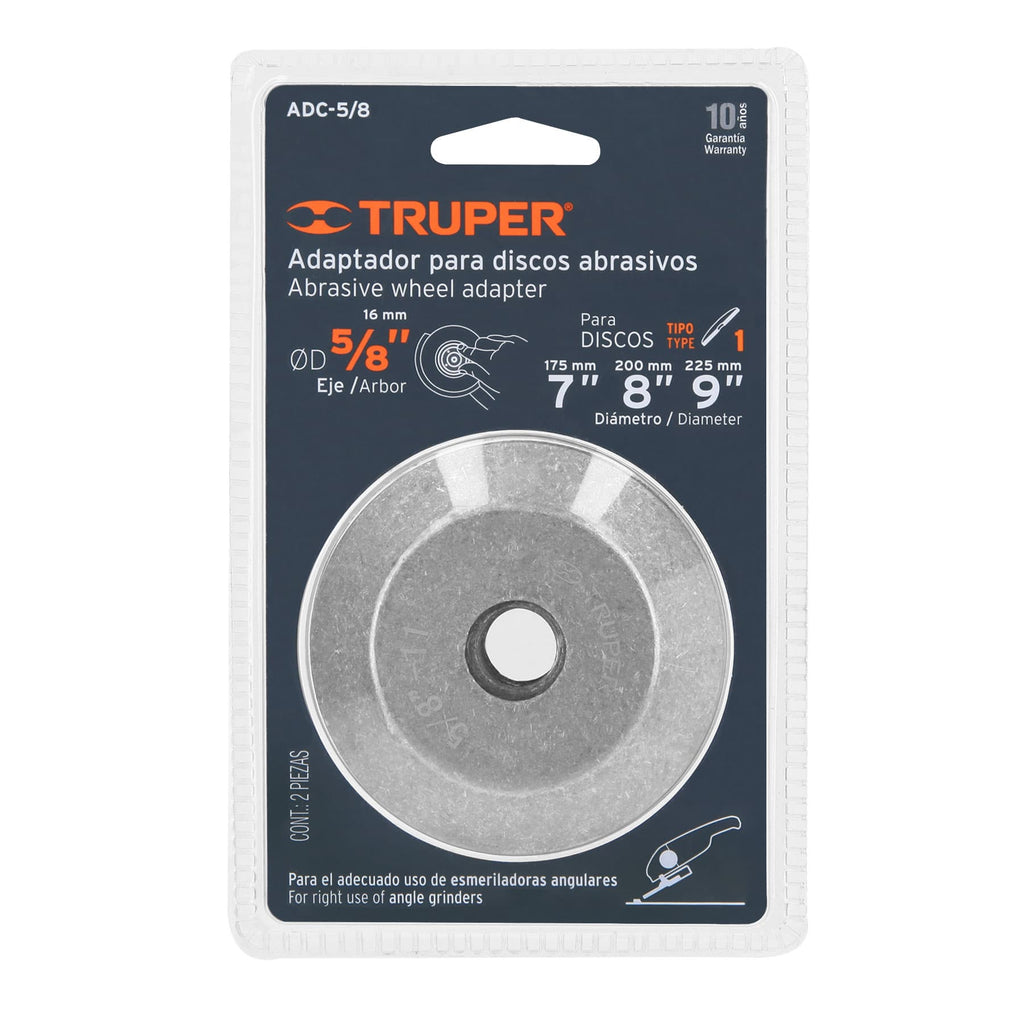 ADAPTADOR PARA DISCOS TIPO 41, ROSCA, 5/8-11 NC, DE 7-9' STD
