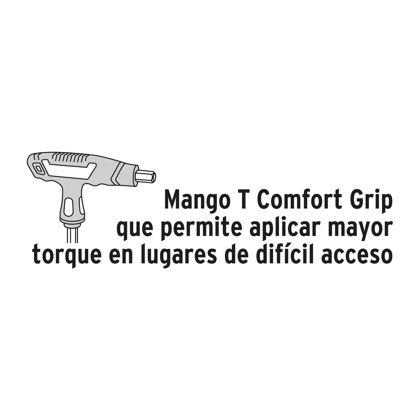 JUEGO DE 8 LLAVES ALLEN MANGO T, PUNTA DE BOLA, 5/64' A 3/8' 100934