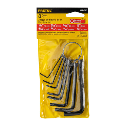 LLAVES ALLEN STANDARD PRETUL TIPO LLAVERO 21850 *