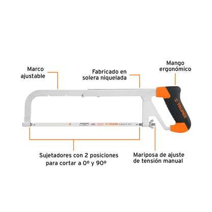 ARCO PARA SEGUETA  12" TRUPER 10230 *