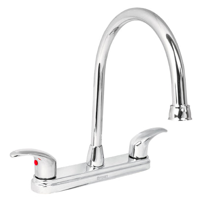 MEZCLADORA CROMO 8'' PARA FREGADERO, MANERALES PALACA AQUA FOSET 49687 *L