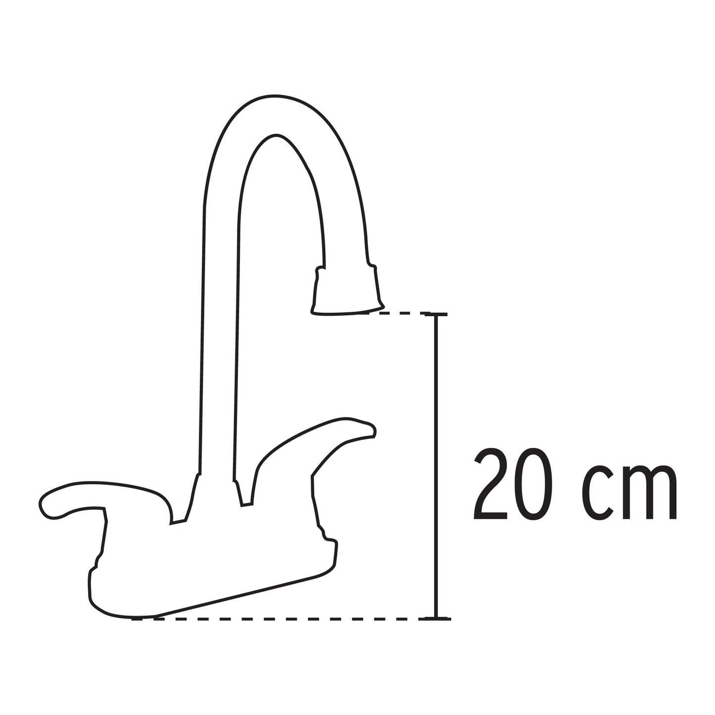 MEZCLADORA P/LAVABO,MANERALES PALANCA,TIPO BAR,NEGRO,AQUA