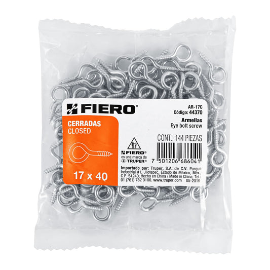 BOLSA CON 144 ARMELLAS CERRADAS DE 17 X 40 FIERO 44370 P