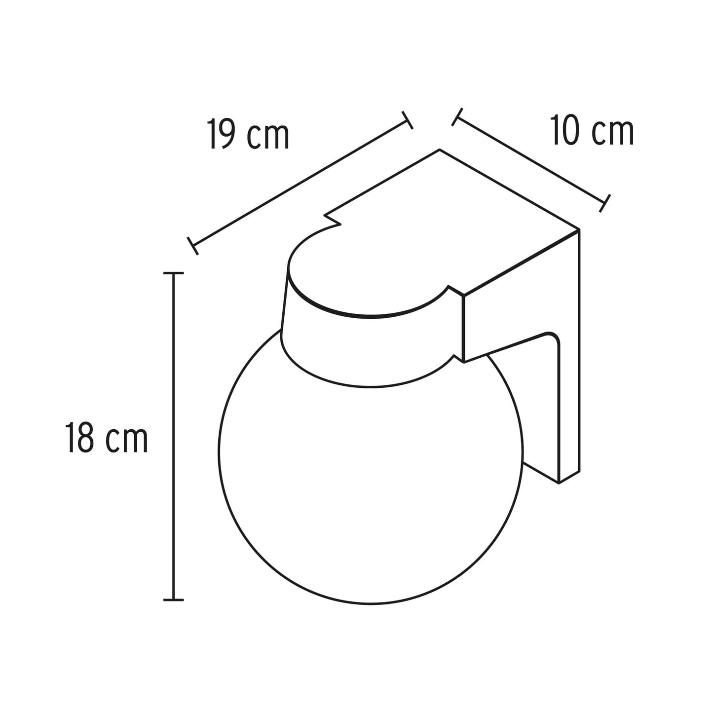 ARBOTANTE TIPO GLOBO DE LED