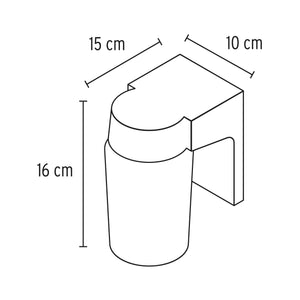 ARBOTANTE TIPO VASO DE LED 46345 N