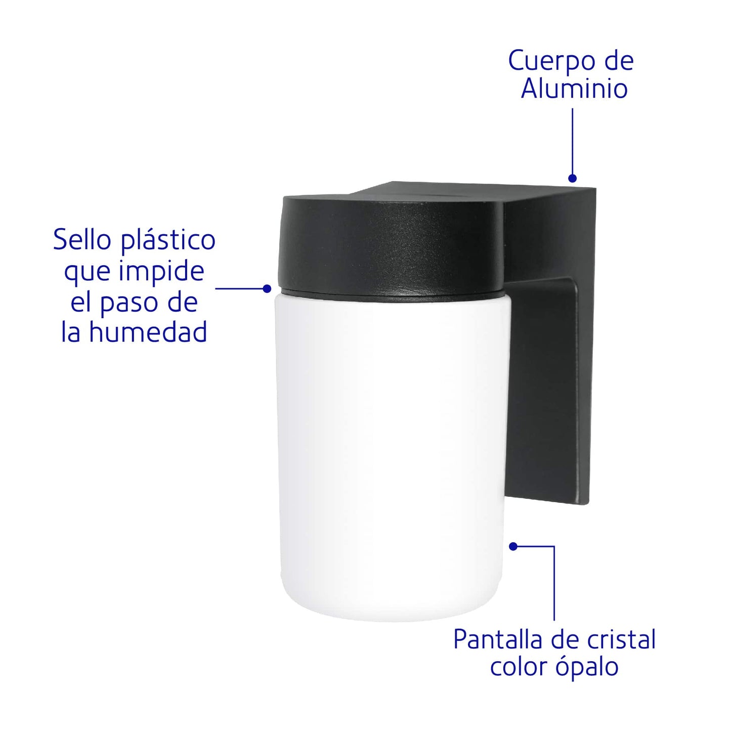 ARBOTANTE TIPO VASO DE LED 46345 N
