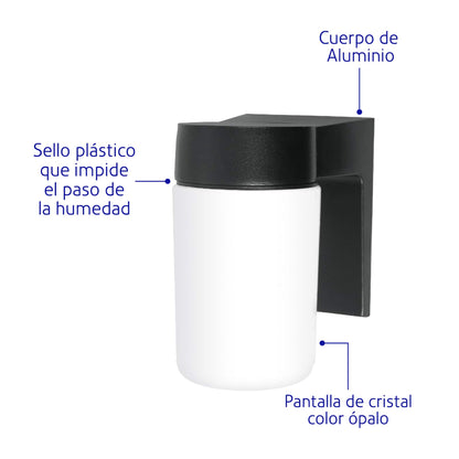 ARBOTANTE TIPO VASO DE LED 46345 N