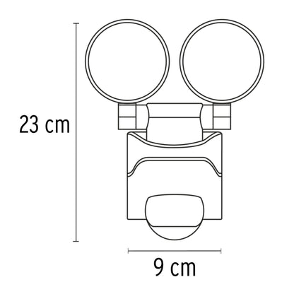 ARBOTANTES DE SEGURIDAD DE LED CON SENSOR DE MOVIMIENTO