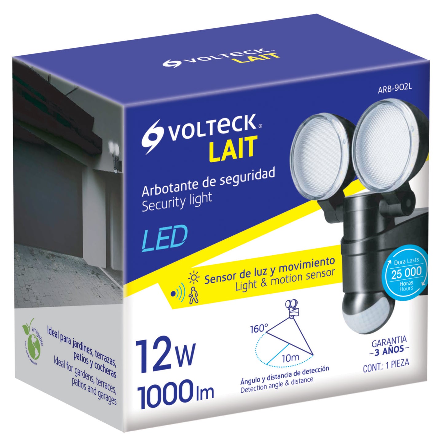 ARBOTANTES DE SEGURIDAD DE LED CON SENSOR DE MOVIMIENTO