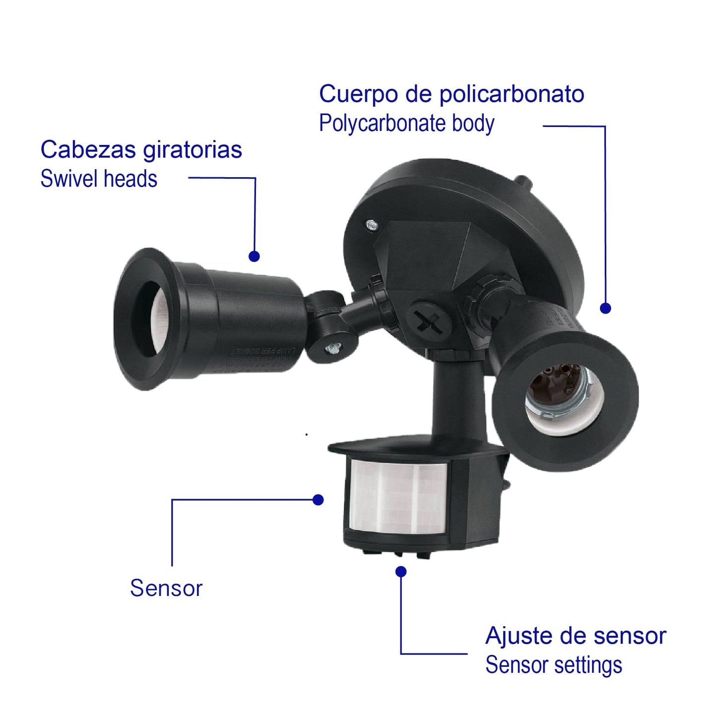 ARBOTANTES DE SEGURIDAD CON SENSOR DE MOVIMIENTO