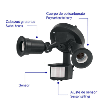ARBOTANTES DE SEGURIDAD CON SENSOR DE MOVIMIENTO