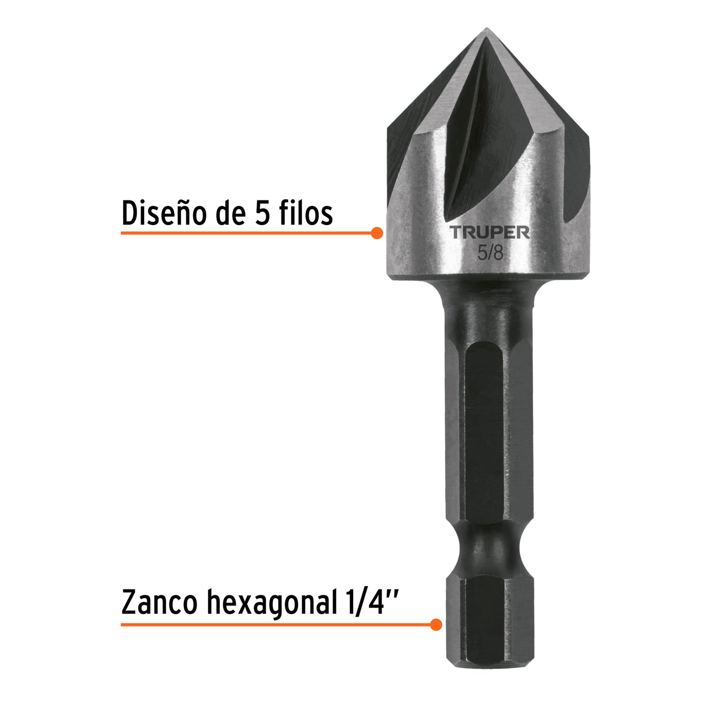 AVELLANADOR HSS CAMBIO RÁPIDO 5/8", TRUPER 102381 P