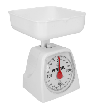 BÁSCULA CAPACIDAD 1KG MECÁNICA PARA COCINA, PRETUL 29970 *