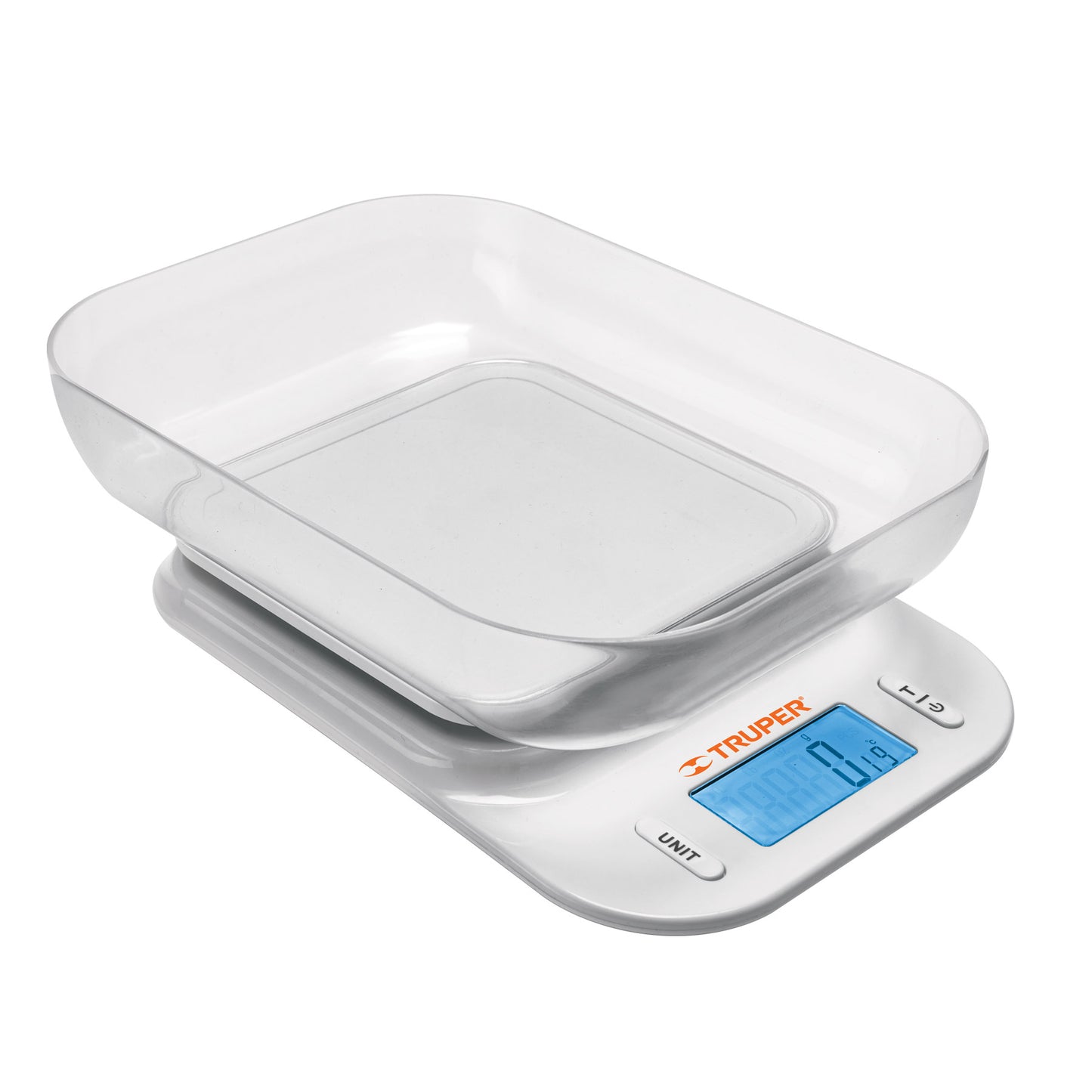BÁSCULA DIGITAL CON TAZÓN PARA COCINA, 5KG, TRUPER 102421 *