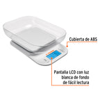 BÁSCULA DIGITAL CON TAZÓN PARA COCINA, 5KG, TRUPER 102421 *