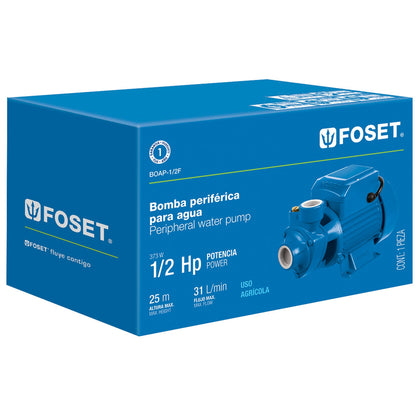 BOMBA ELÉCTRICA PERIFÉRICA PARA AGUA 1/2 HP 49877 *