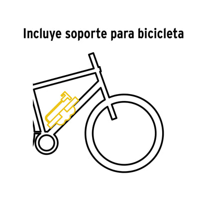 MINI BOMBA MANUAL PARA BICICLETA, 60 PSI TRUPER 13790 *