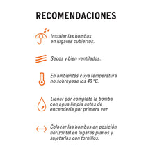 Cargar imagen en el visor de la galería, BOMBA SUMERGIBLE TIPO BALA PARA AGUA LIMPIA 1/2 HP
