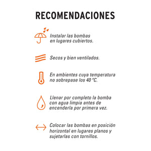 BOMBA SUMERGIBLE METÁLICA PARA AGUA LIMPIA USO RUDO 1/2 HP 15001 P