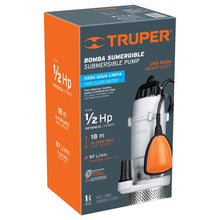 Cargar imagen en el visor de la galería, BOMBA SUMERGIBLE METÁLICA PARA AGUA LIMPIA USO RUDO 1/2 HP 15001 P
