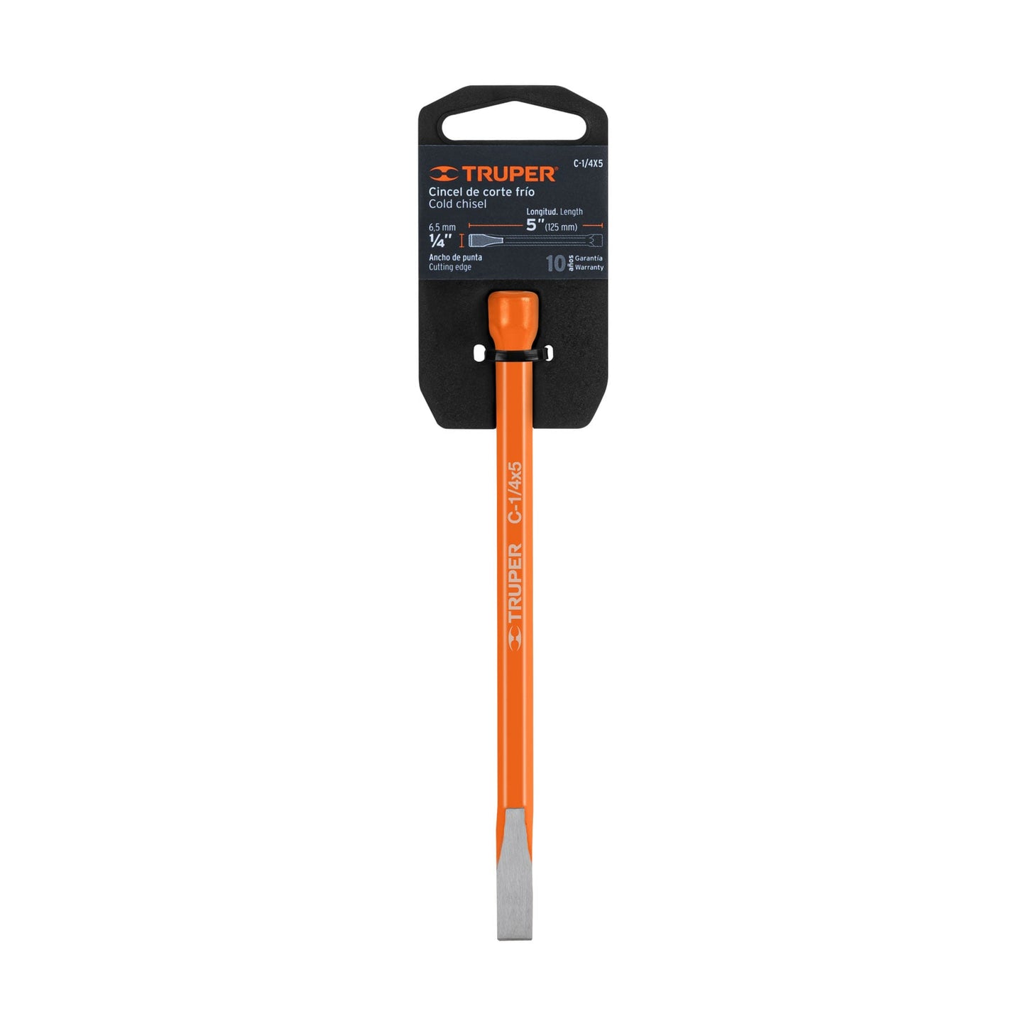 CINCEL DE CORTE FRÌO DE 1/4 X 5', TRUPER 12100 N