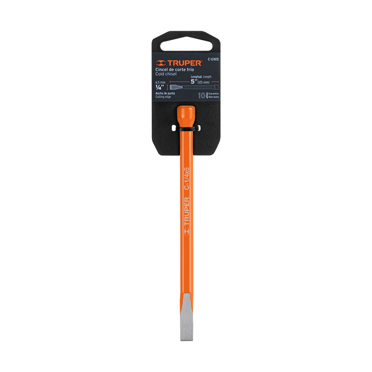 CINCEL DE CORTE FRÌO DE 1/4 X 5', TRUPER 12100 N