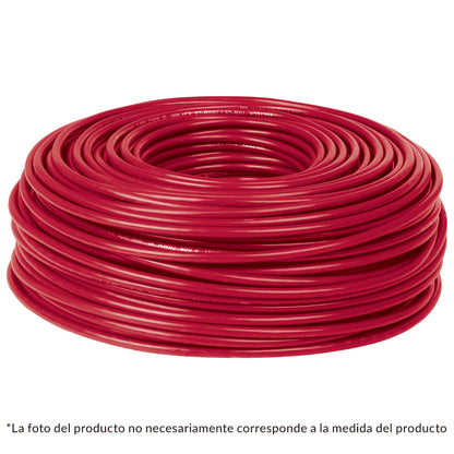 ROLLO DE 100M DE CABLE THHW-LS  #12 AWG ROJO, VOLTECK 46060 *