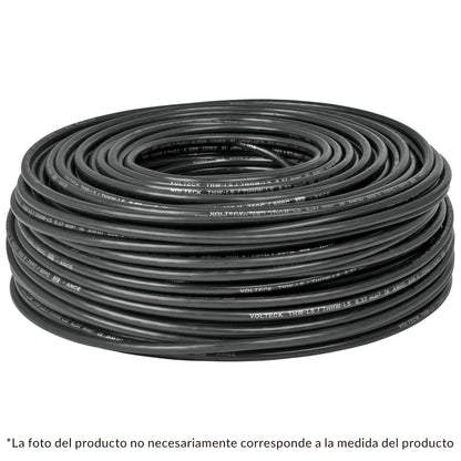 ROLLO DE 100M DE CABLE THHW-LS #14 AWG NEGRO, VOLTECK 46053 *