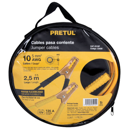 CABLES PASA CORRIENTE 2.5M PRETUL 22808 *