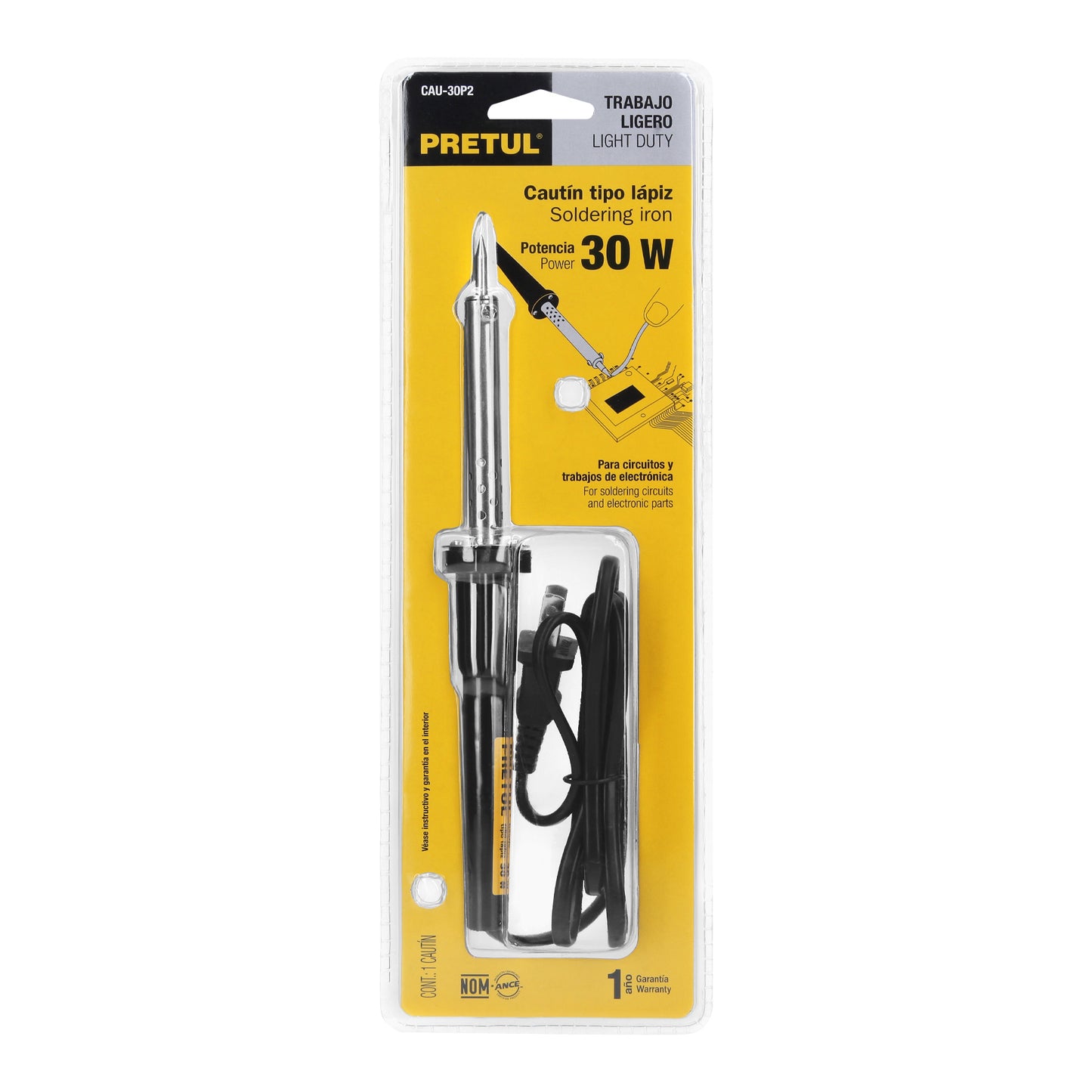 CAUTIN TIPO LAPIZ 30W PRETUL 22806 *
