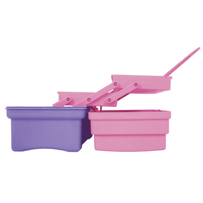 CAJA COSMETIQUERA 14", ROSA/MORADO, PRETUL 25052 *
