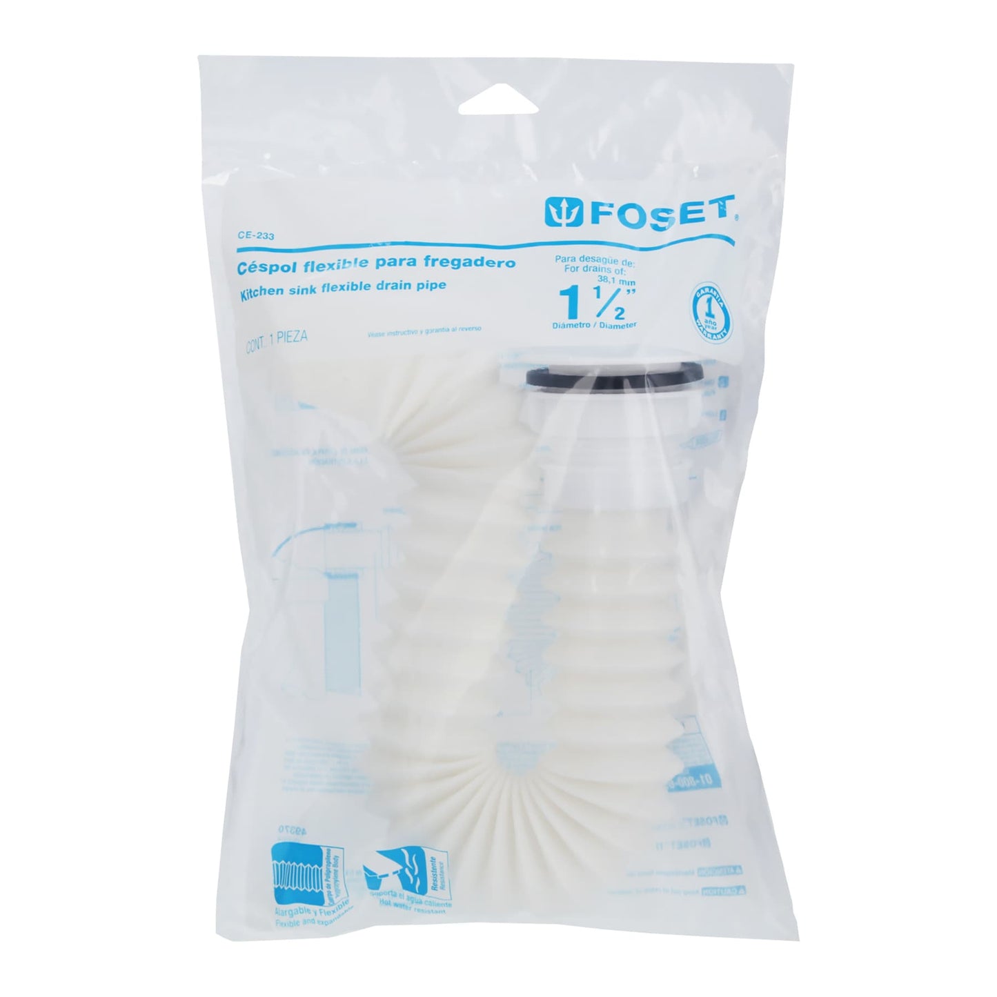 CESPOL FLEXIBLE PARA FREGADOR 1 1/2" 49370 *L