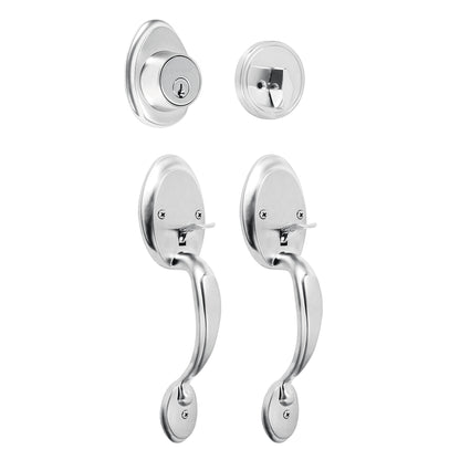 CERRADURA HERMEX BASIC CROMO MATE 23678 *