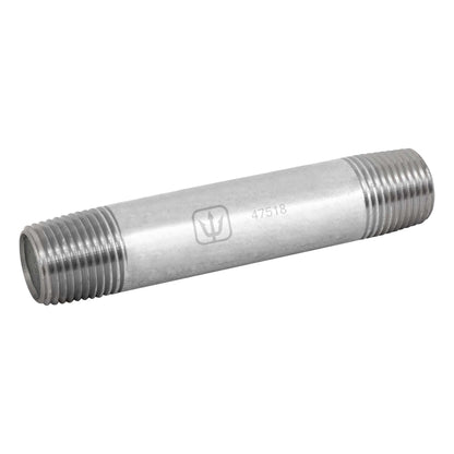 NIPLE DE ACERO GALVANIZADO 1/2" X 4", FOSET 47518 *