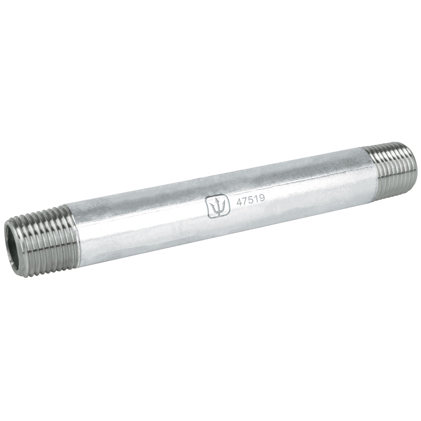 NIPLE DE ACERO GALVANIZADO 1/2" X 6", FOSET 47519 *