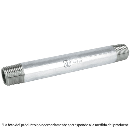 NIPLE, ACERO GALVANIZADO, 1/2' X 12'', CÉDULA 40 47521 *