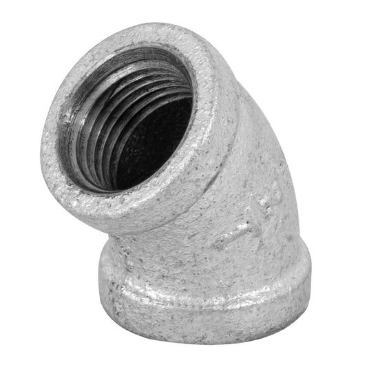 CODO 45° ACERO GALVANIZADO DE 1/2", FOSET 47539 *
