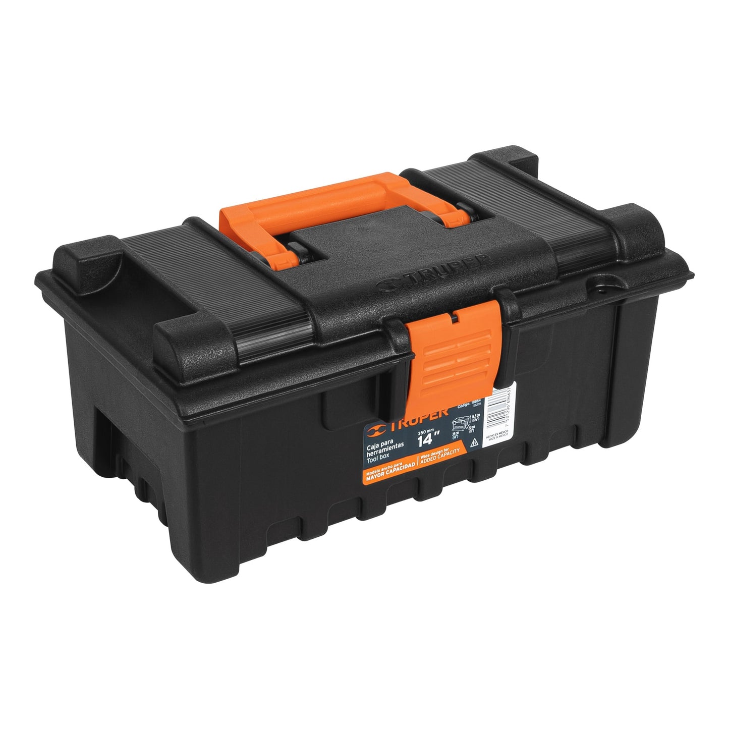 CAJA PARA HERRAMIENTA 14" SIN COMPARTIMIENTOS TRUPER 19854 N