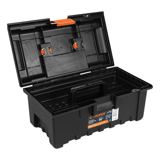 CAJA PARA HERRAMIENTA 14" SIN COMPARTIMIENTOS TRUPER 19854 N