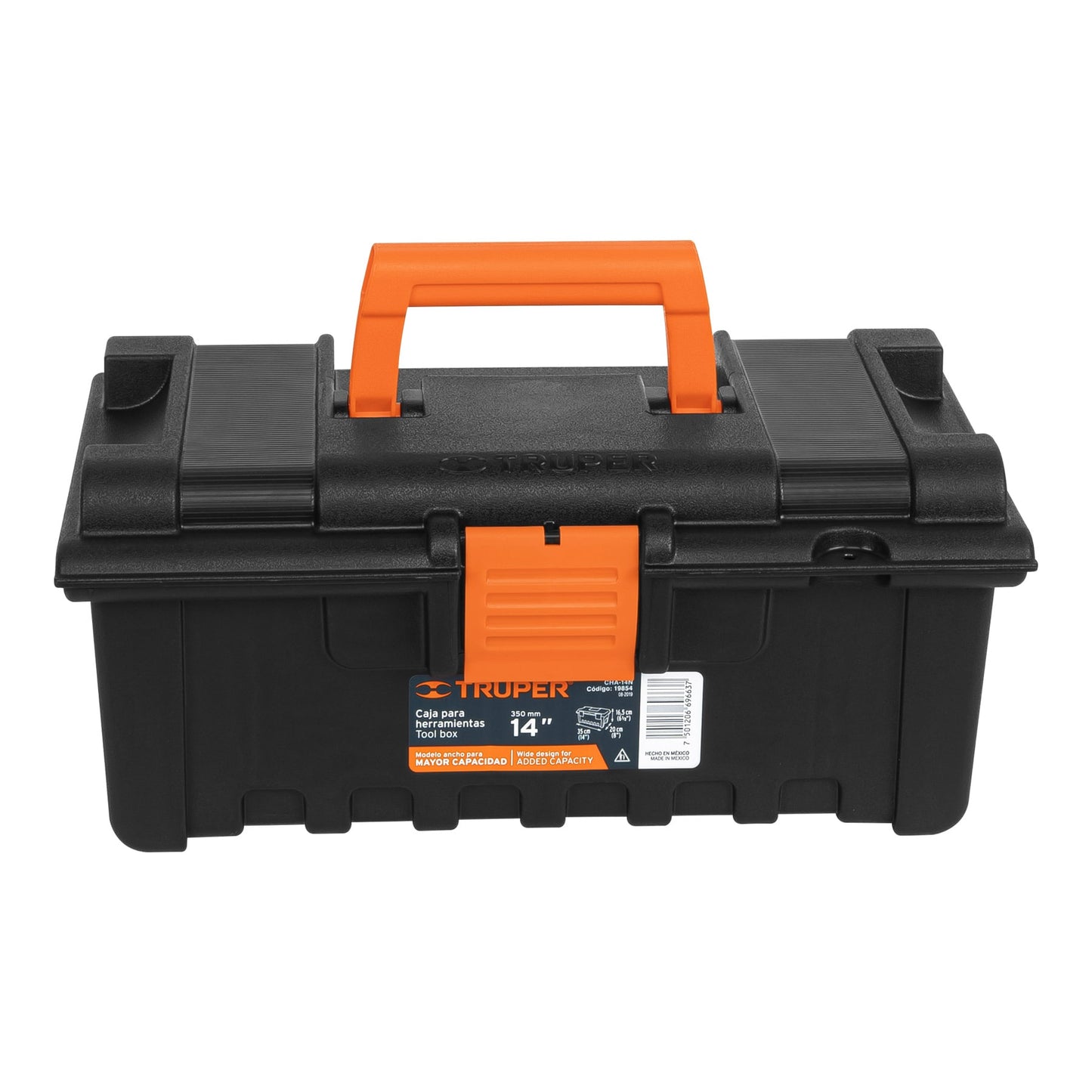 CAJA PARA HERRAMIENTA 14" SIN COMPARTIMIENTOS TRUPER 19854 N