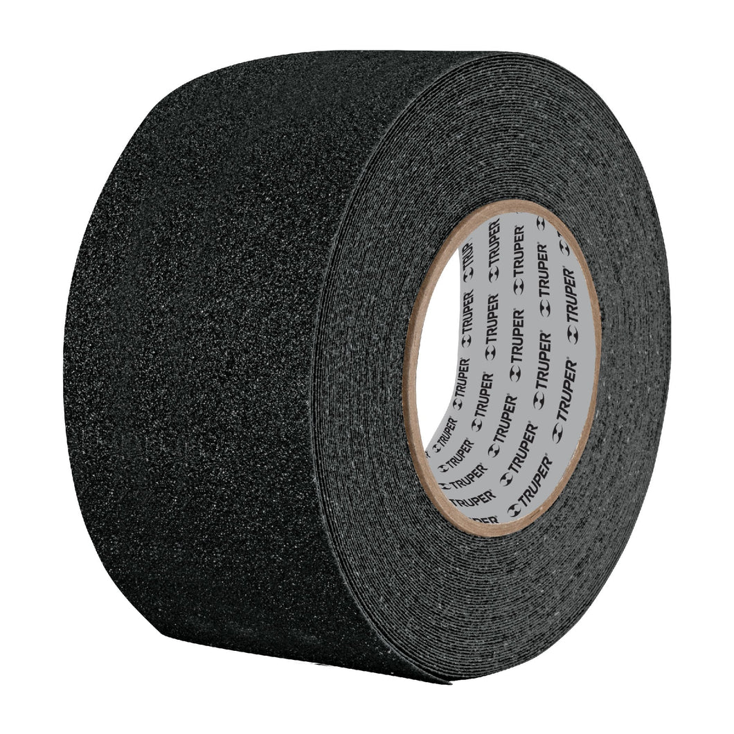 ROLLO DE 5 M DE CINTA ANTIDERRAPANTE NEGRA 50MM CON ABRASIVO 12532 *